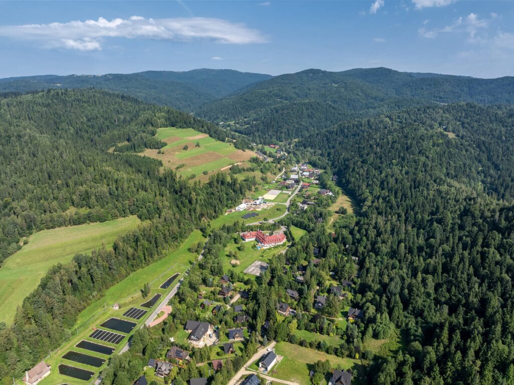 Grochuwka - Dom Łopuszna - widok z lotu ptaka